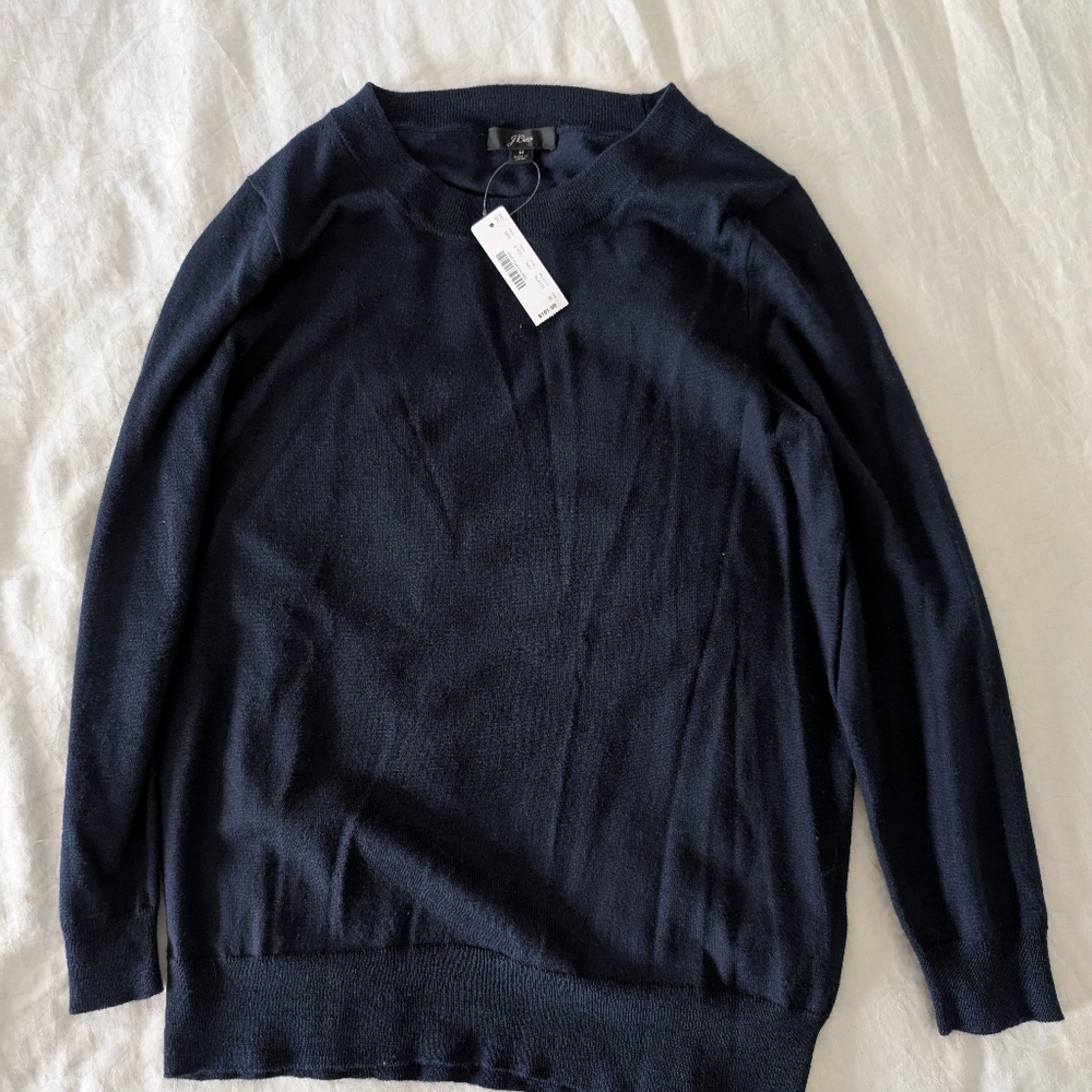 BNWT Ladies J.Crew Navy Sweater